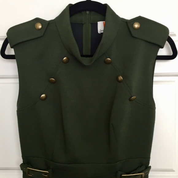 Laundry by Shelli Segal Military Green Dress $120 - Picture 3 of 6